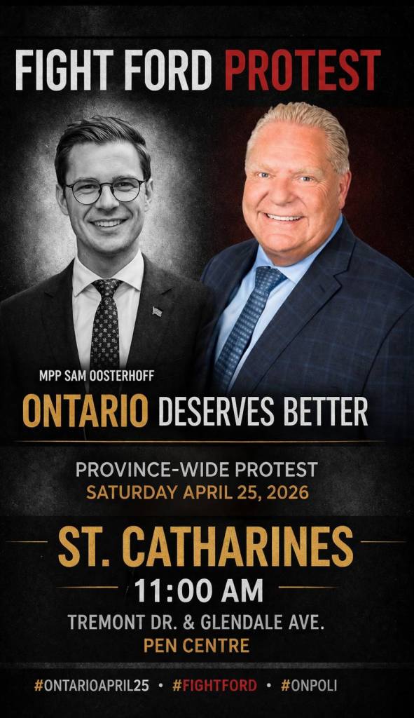 Poster for the location "11 AM - St. Catharines - Tremont Dr & Glendale Ave - Pen Centre"