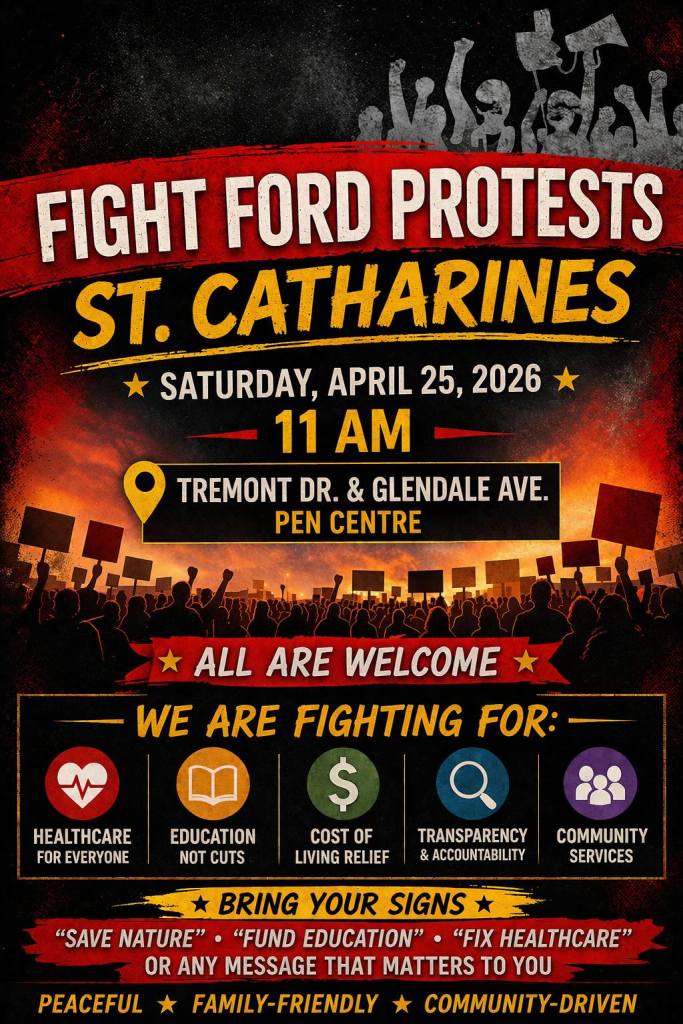 Poster for the location "11 AM - St. Catharines - Tremont Dr & Glendale Ave - Pen Centre"