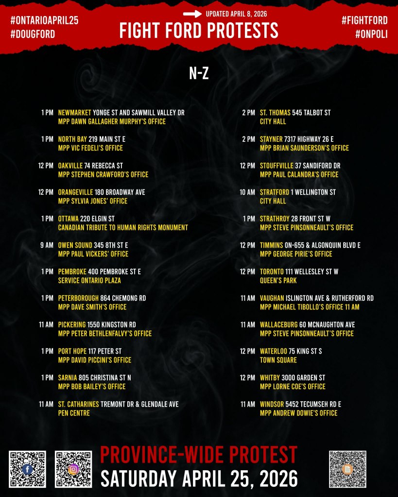 protest locations from n-z